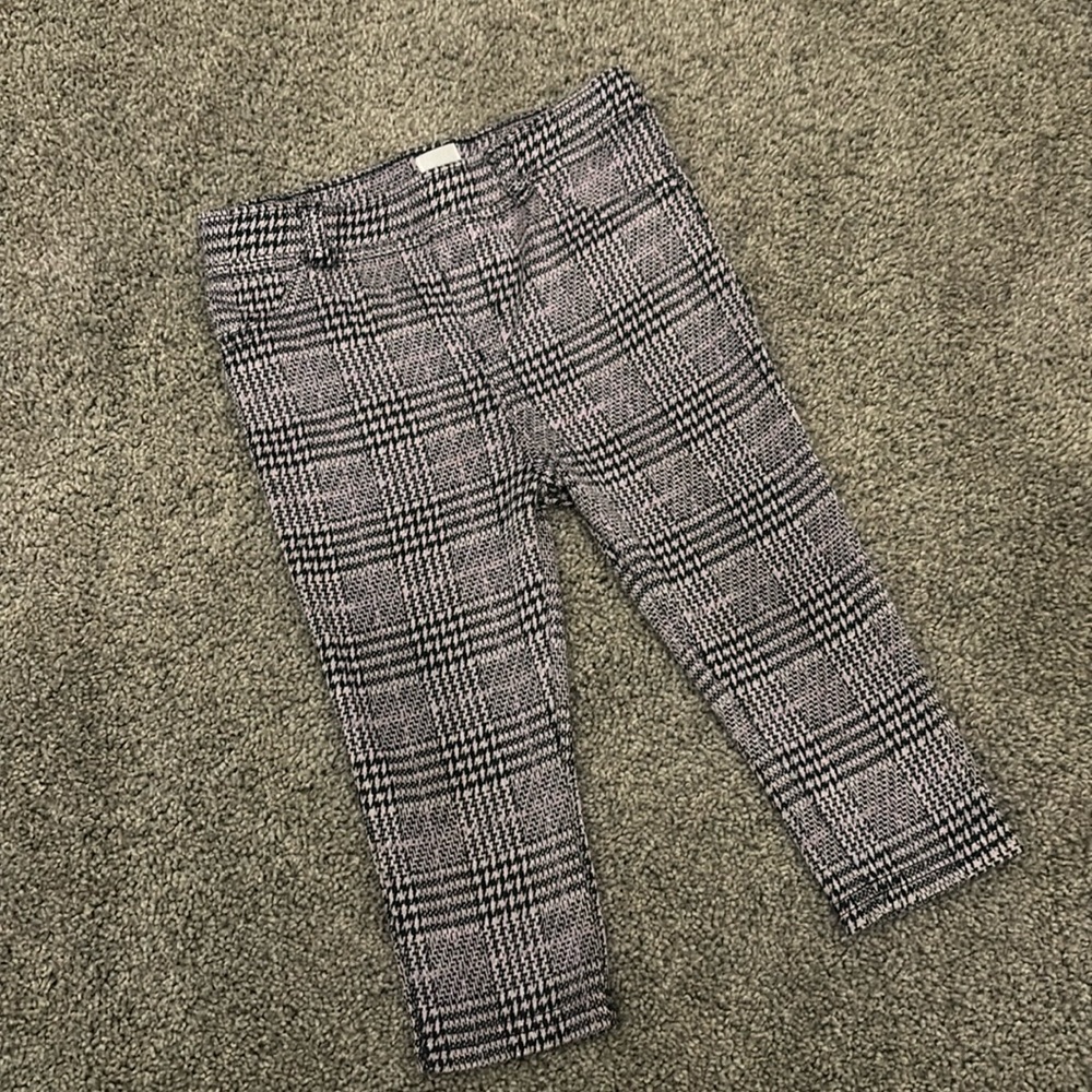 Purple gingham toddler girl’s pants 👖